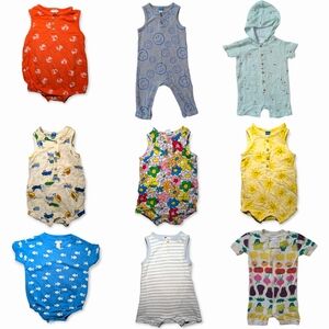 18M Baby Romper Bundle | Spring Summer Rompers | Gender Neutral | Lot of 9